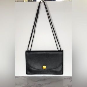 Madewell Front Flap Leather Adjustable Double Strap Shoulder/Crossbody Handbag